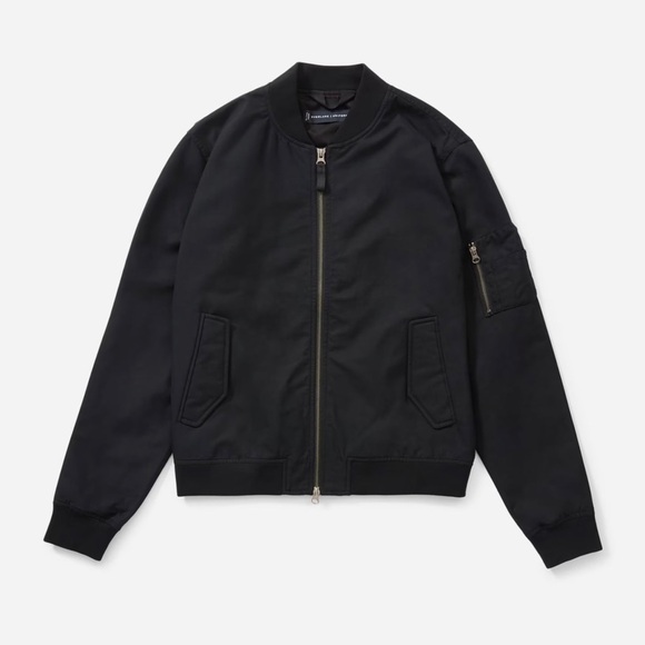 NEW EVERLANE Recycled Canvas Water Resistant Utility Bomber Flight Jacket M - Picture 12 of 12